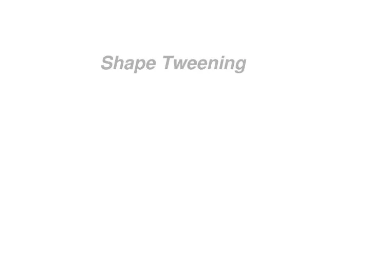 shape tweening