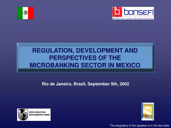 regulation development and perspectives of the microbanking sector in mexico
