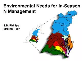 Environmental Needs for In-Season N Management