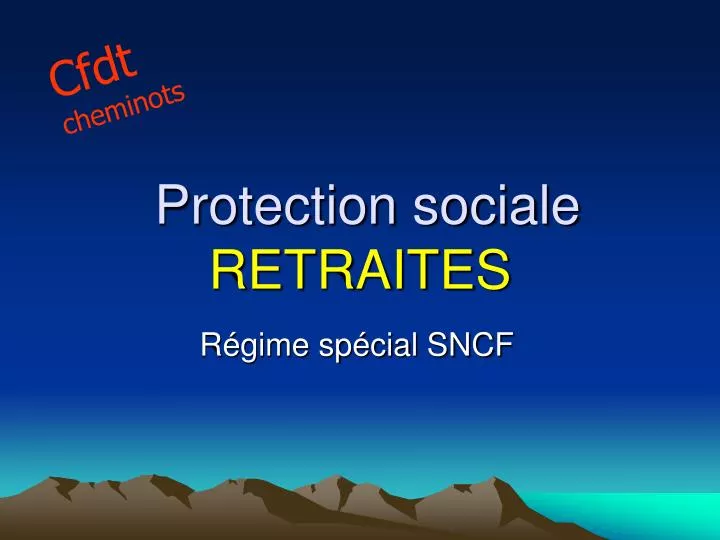 protection sociale retraites