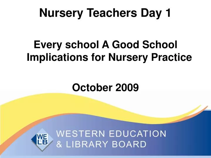 nursery teachers day 1