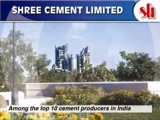Among the top 10 cement producers in India