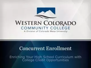 Concurrent Enrollment