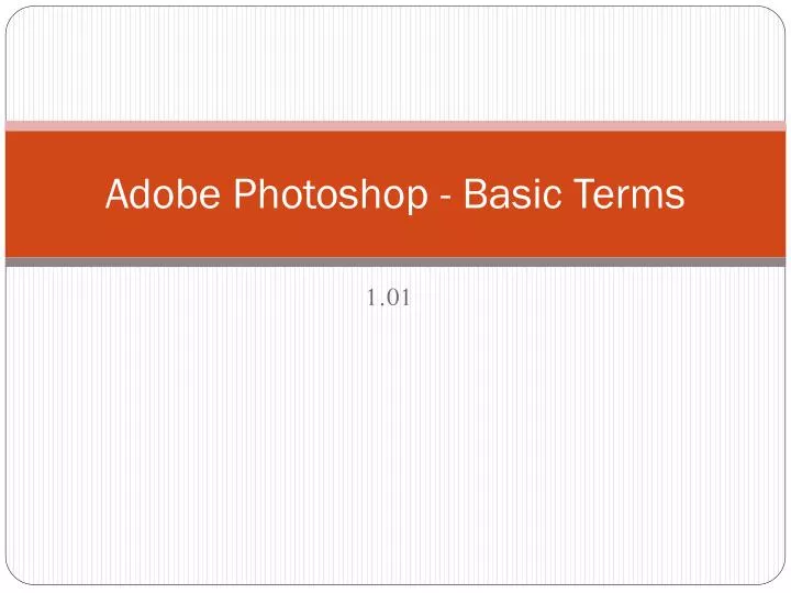 adobe photoshop basic terms