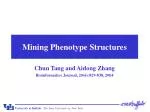 Automatic Phenotype Structure Mining in Microarray Data Analysis - slide 1