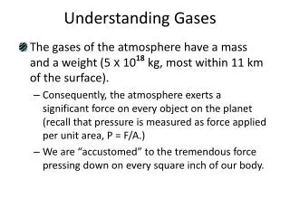 understanding gases