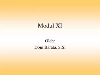 modul xi