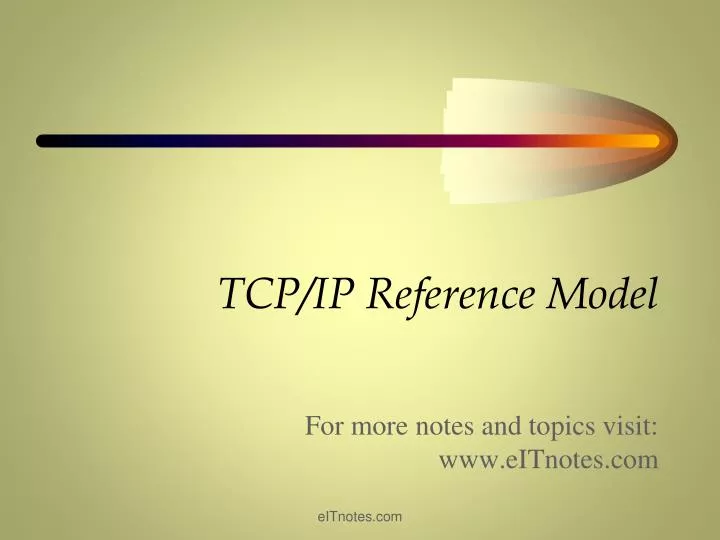 tcp ip reference model