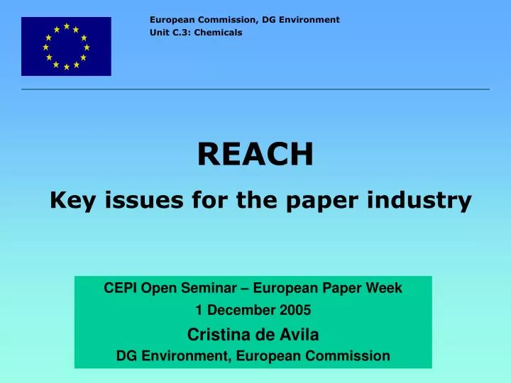 reach key issues for the paper industry