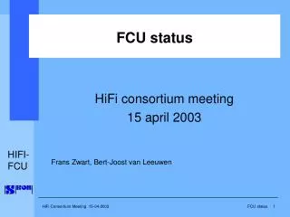 FCU status