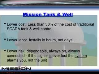 Mission Tank &amp; Well