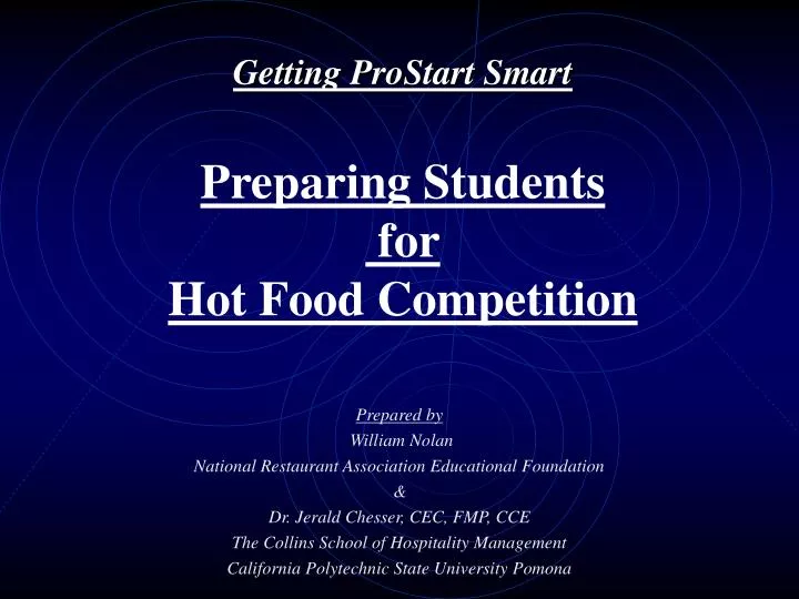 getting prostart smart preparing students for hot food competition