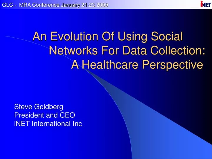 an evolution of using social networks for data collection a healthcare perspective