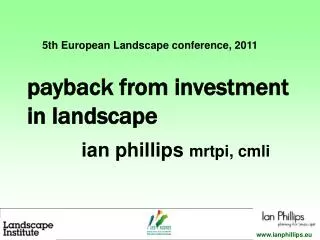 payback from investment in landscape