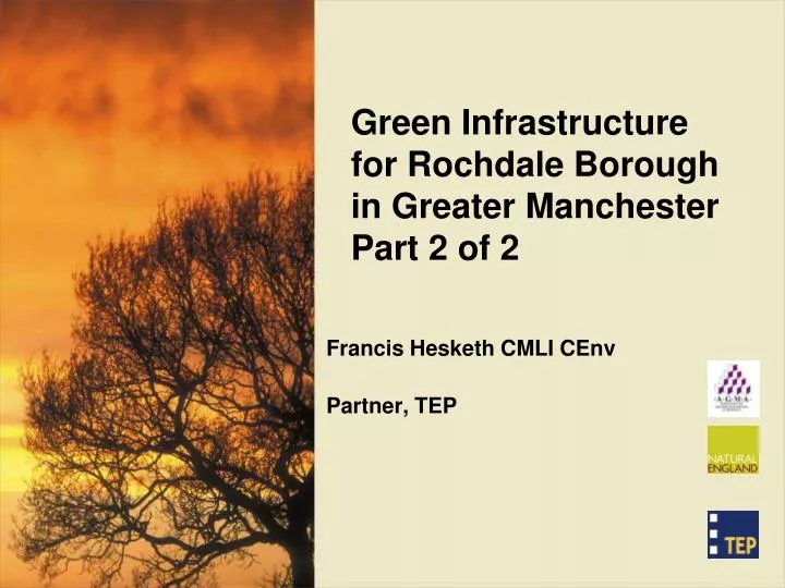 green infrastructure for rochdale borough in greater manchester part 2 of 2