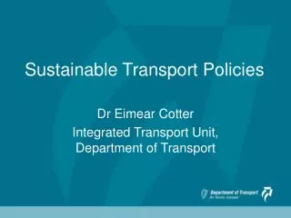 Sustainable Transport Policies