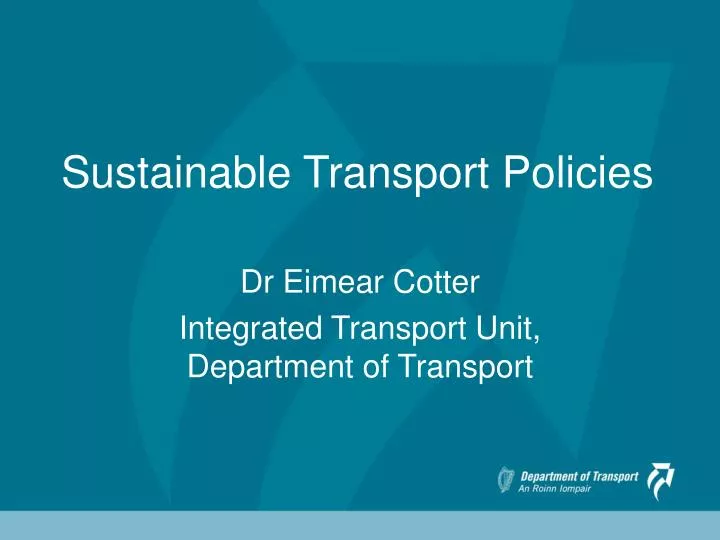 sustainable transport policies