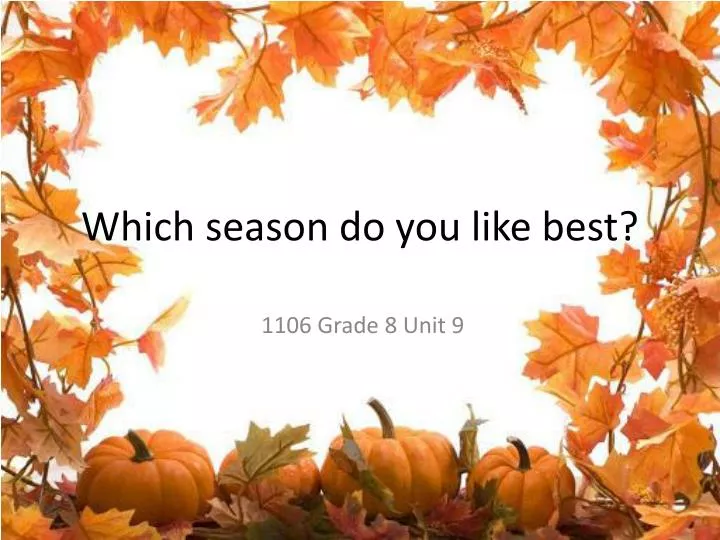 which season do you like best