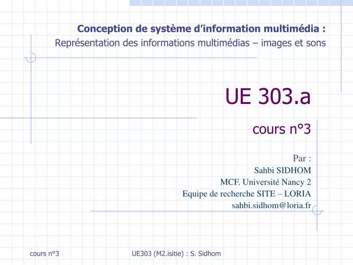 ue 303 a cours n 3
