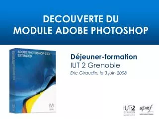 decouverte du module adobe photoshop