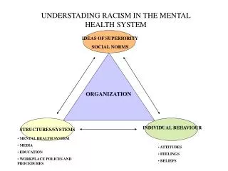 UNDERSTADING RACISM IN THE MENTAL HEALTH SYSTEM