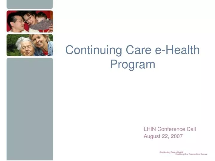 continuing care e health program