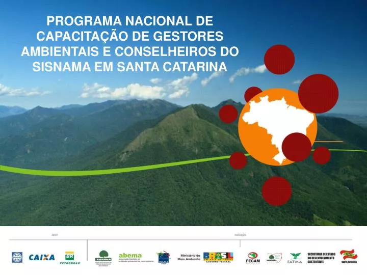 programa nacional de capacita o de gestores ambientais e conselheiros do sisnama em santa catarina