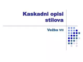 kaskadni opisi stilova