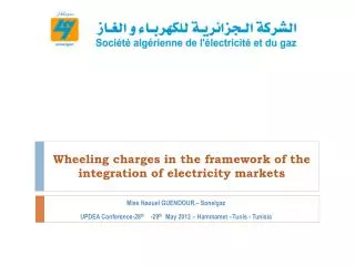Wheeling charges in the framework of the integration of electricity markets