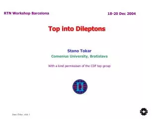 Top into Dileptons