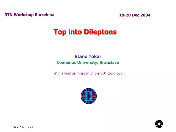 top into dileptons