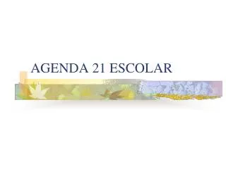 agenda 21 escolar