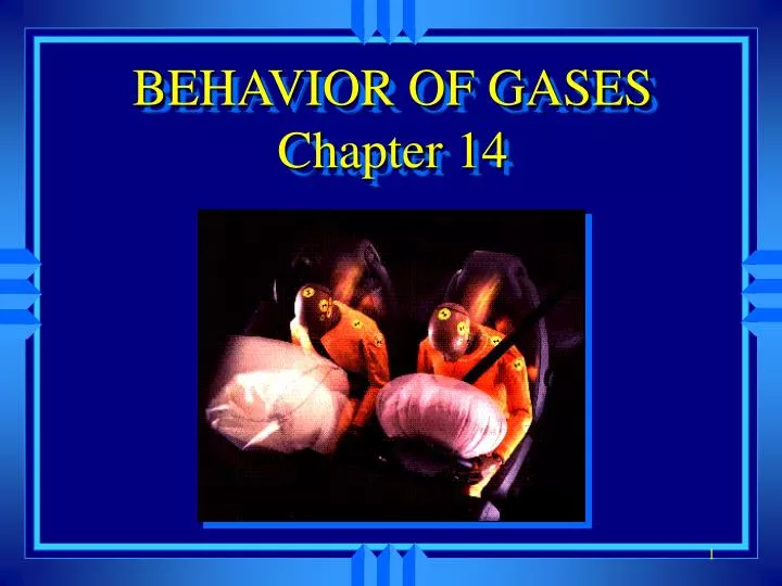 behavior of gases chapter 14