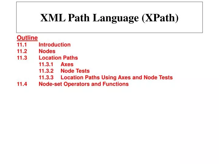 xml path language xpath