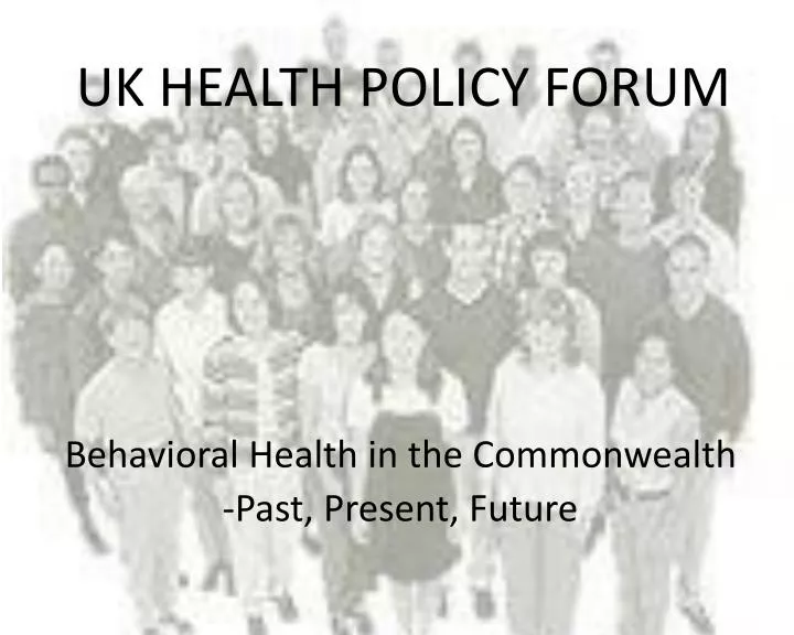 uk health policy forum