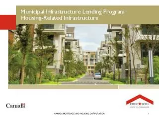 Municipal Infrastructure Lending Program Housing-Related Infrastructure
