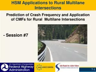 HSM Applications to Rural Multilane Intersections