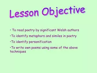 Lesson Objective