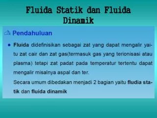 fluida statik dan fluida dinamik