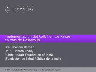 implementaci n del cmct en los p a ses en v as de d esarrollo