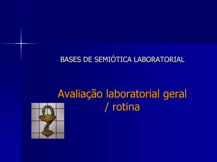 bases de semi tica laboratorial avalia o laboratorial geral rotina
