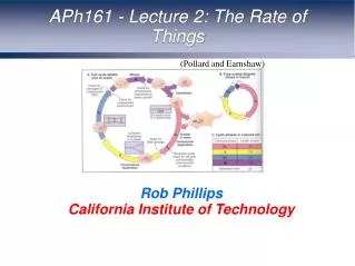APh161 - Lecture 2: The Rate of Things