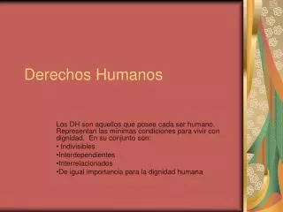 PPT - Derechos Humanos PowerPoint Presentation, Free Download - ID:4052596