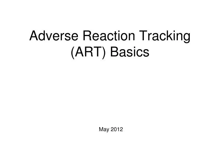 adverse reaction tracking art basics