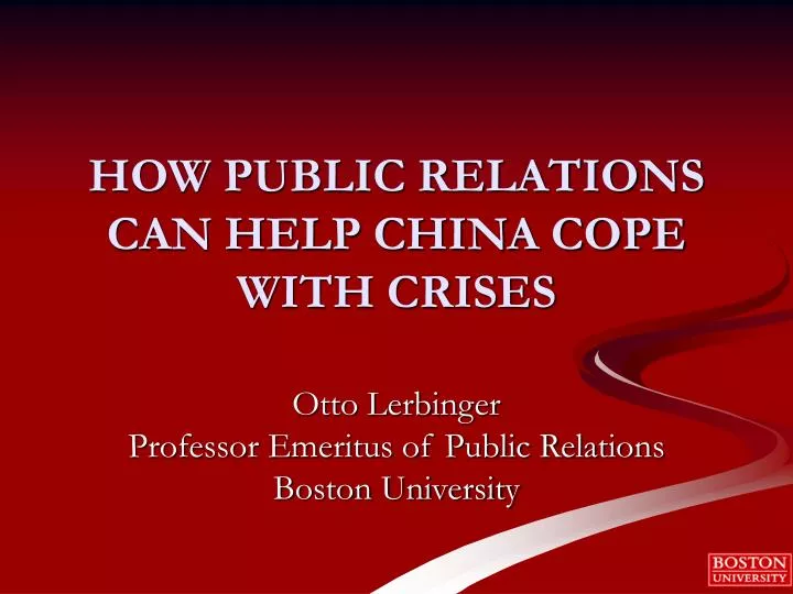 how public relations can help china cope with crises