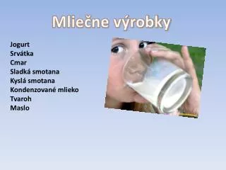 Mliečne výrobky