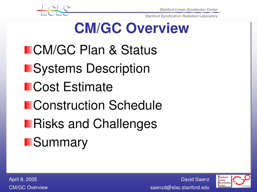 PPT - CM/GC Overview PowerPoint Presentation, free download - ID:3738918