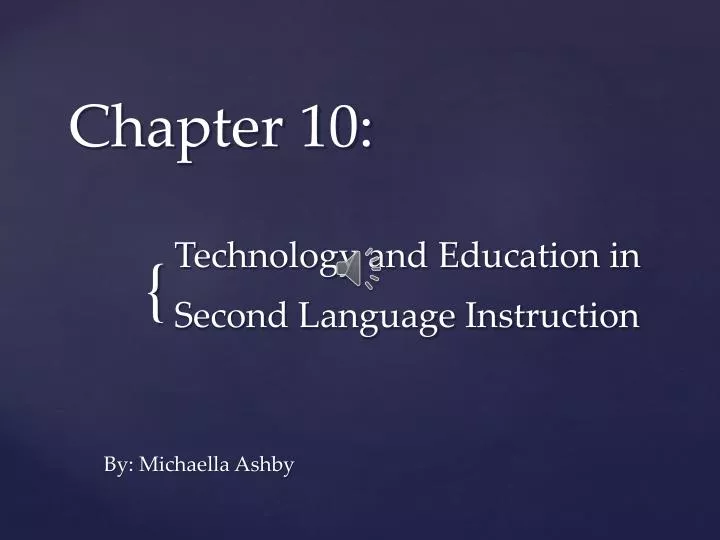 technology and education in second language instruction