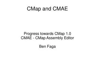 CMap and CMAE