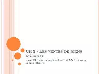 ch 3 les ventes de biens